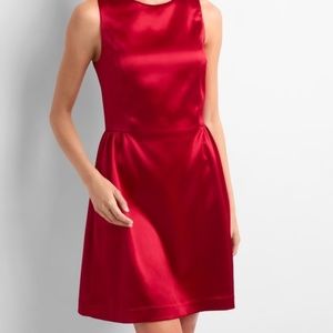 GAP Satin Fit and Flare Silhouette Dress NWT